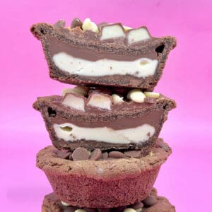 Double Choc Kinder Cookie Pie